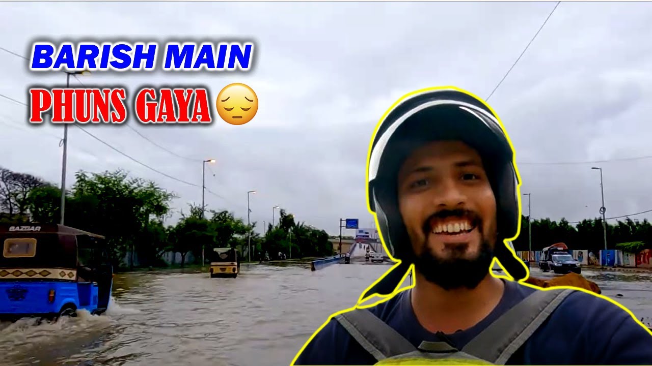 BARISH ME PHUNS GAYA | RAIN MOTOVLOG