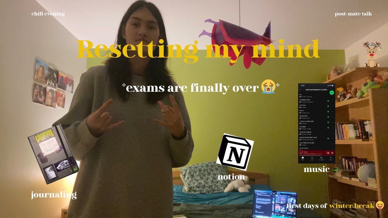 Resetting My Mind During Winter Break | journaling, notion, music + post-mate talk