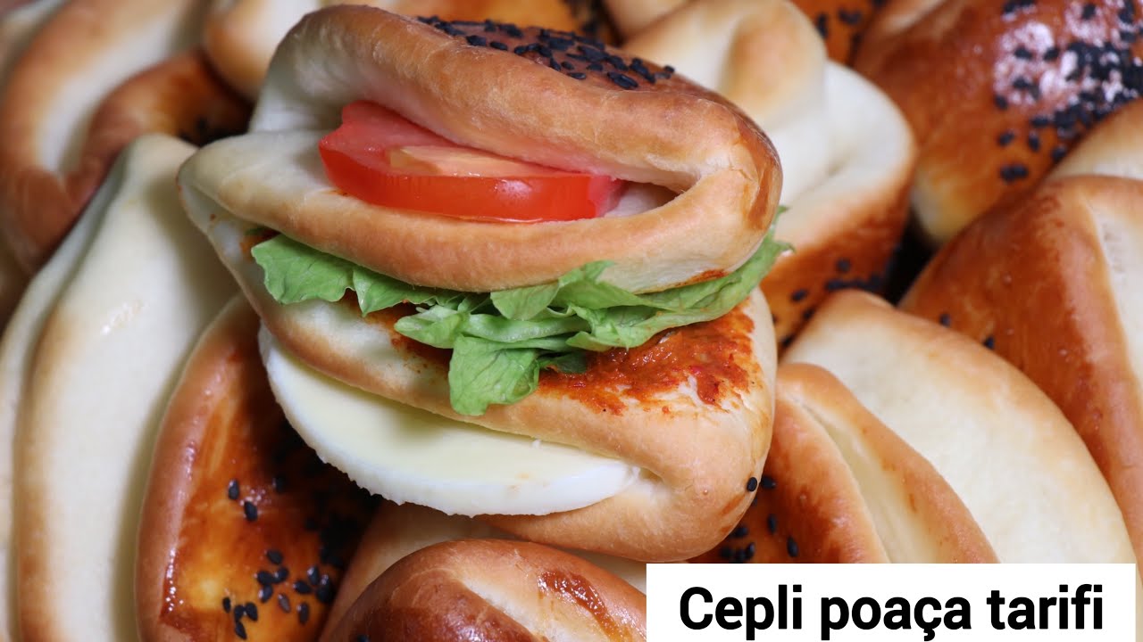 CEPLİ POAÇA NASIL YAPILIR TARİFİ / PUF PUF YUMUŞACIK POAÇA YAPIMI /  TURKİSH PASTRY POCKET SANDWICH