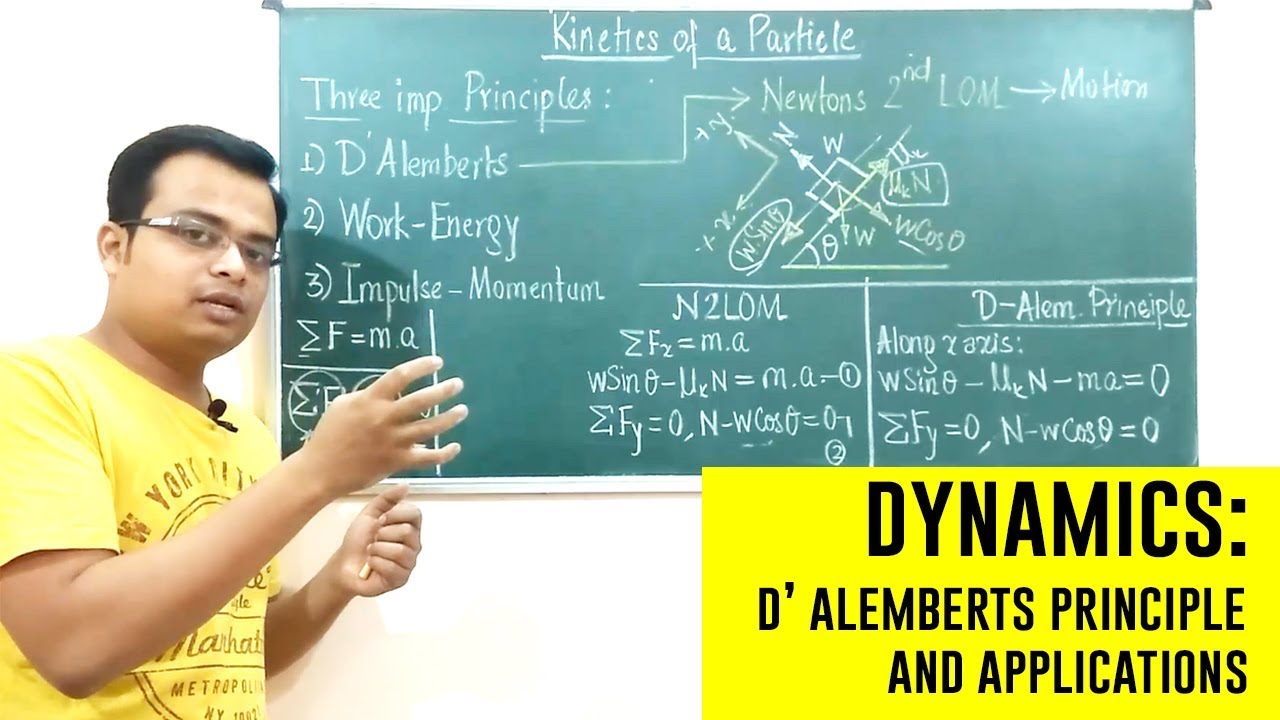 D' Alemberts Principle | Dynamics | Engineering Mechanics