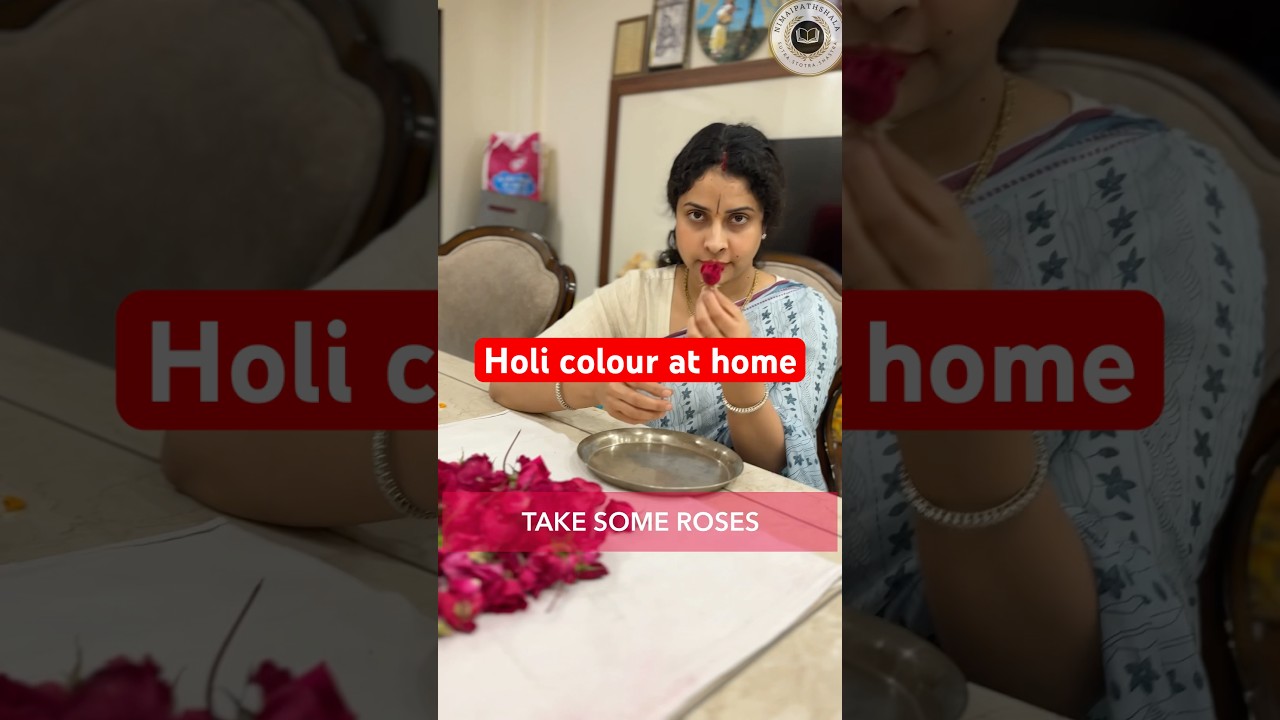 How to make holi colour at home. #holi #vrindavan #holispecial #radharaman #holicelebration
