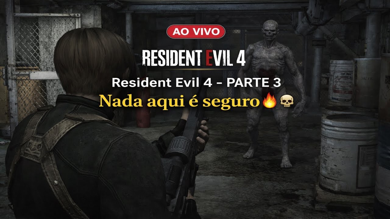 PARTE 3 | Fugir já não é opção 🚫💀 – Resident Evil 4  | BORA PRA LIVE🔴