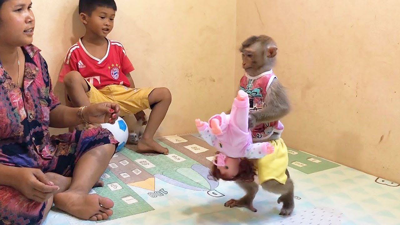 Little Jason Emotional Dancing Delight With Baby Doll Show Mom & Brother Very Cute