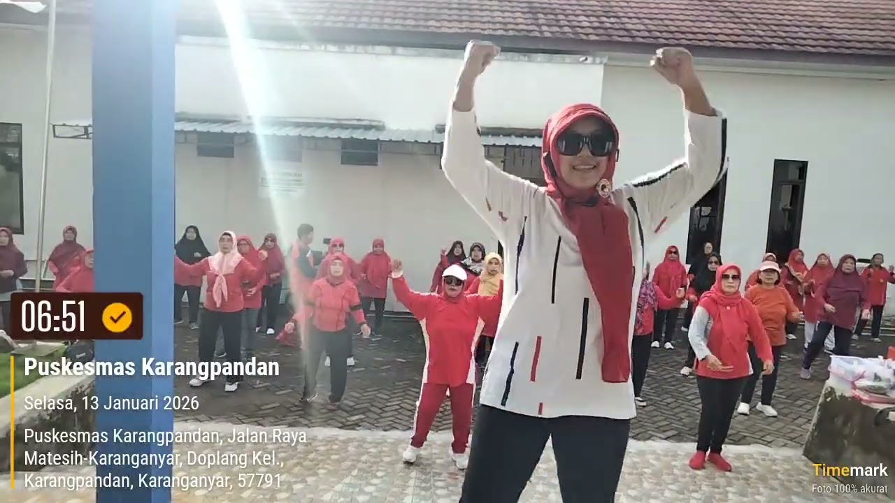 Senam Prolanis Puskesmas Karangpandan 13 Januari 2026