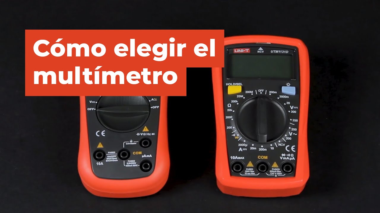 C&oacute;mo elegir el mult&iacute;metro