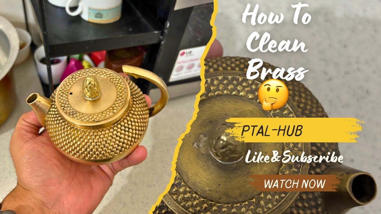 How to clean brass utensils at home🏡🧼🧽🫧🫧