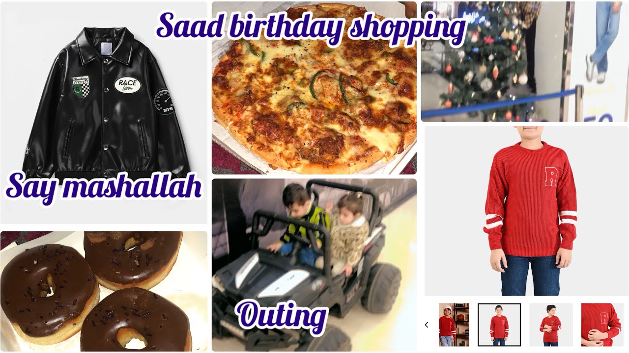 Saad birthday shopping 🧿#shoppingvideo #vlog #outing #kidsvideo 