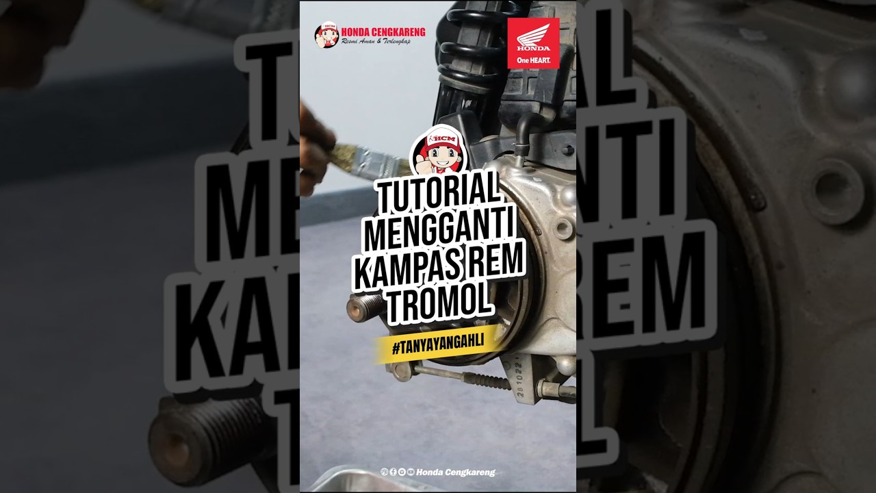 Cara Mengganti Kampas Rem Tromol Belakang Honda Vario 160  #honda #kampasrem