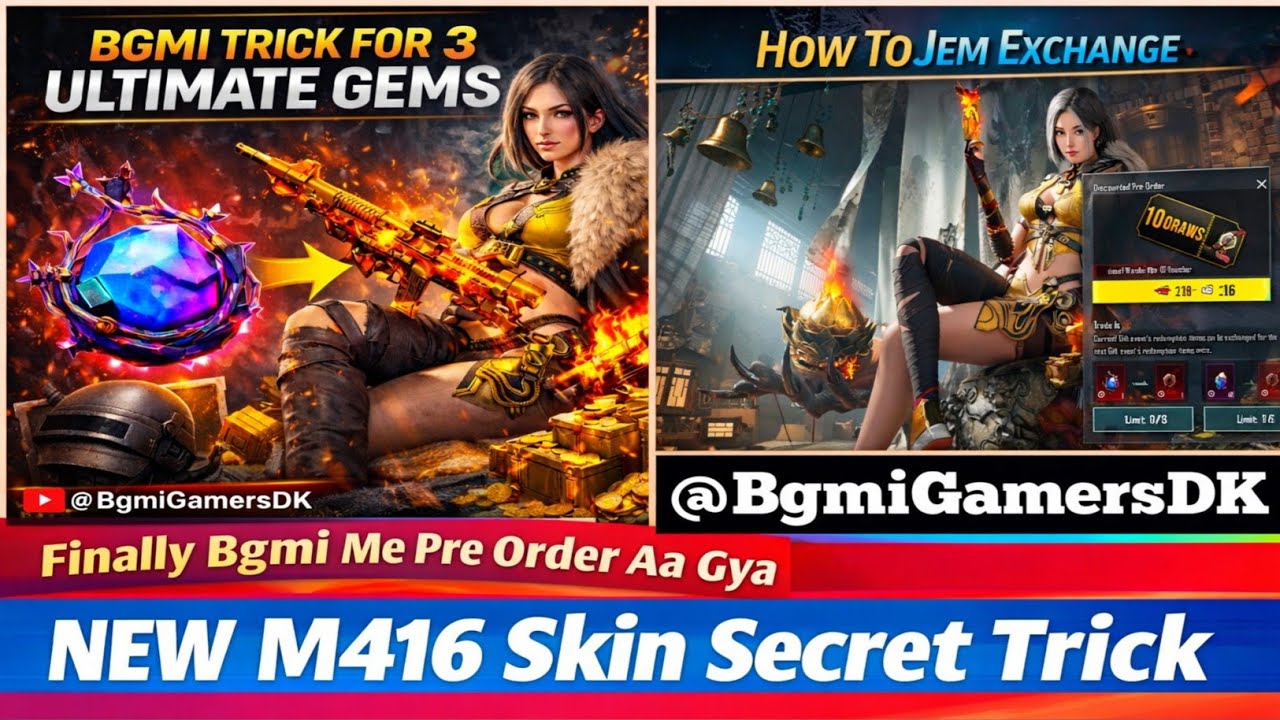 How to exchange Jem | New Pre Order | New M416 Fire 
