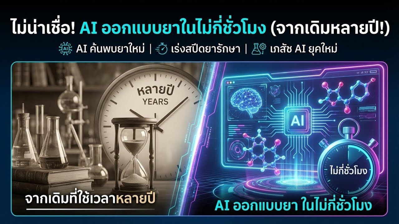 AI ออกแบบยารักษาในไม่กี่ชั่วโมง แปลงวงการแพทย์