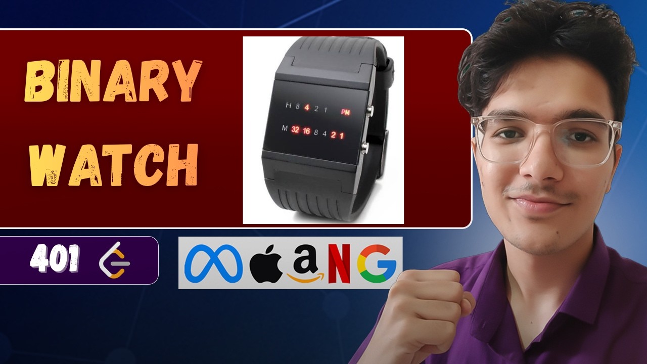 Binary Watch | LeetCode 401 | Объяснение битовой маски
