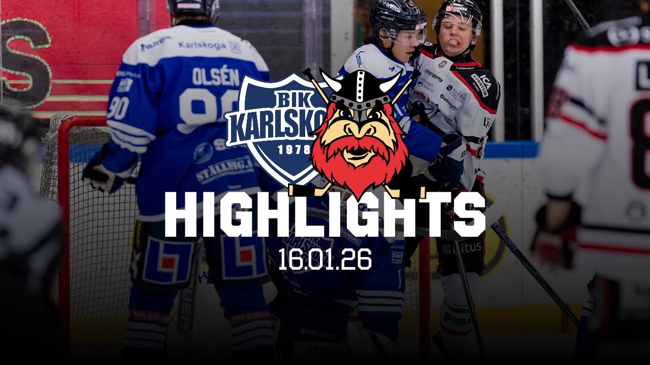 Highlights: BIK Karlskoga - Nybro Vikings (3-1)