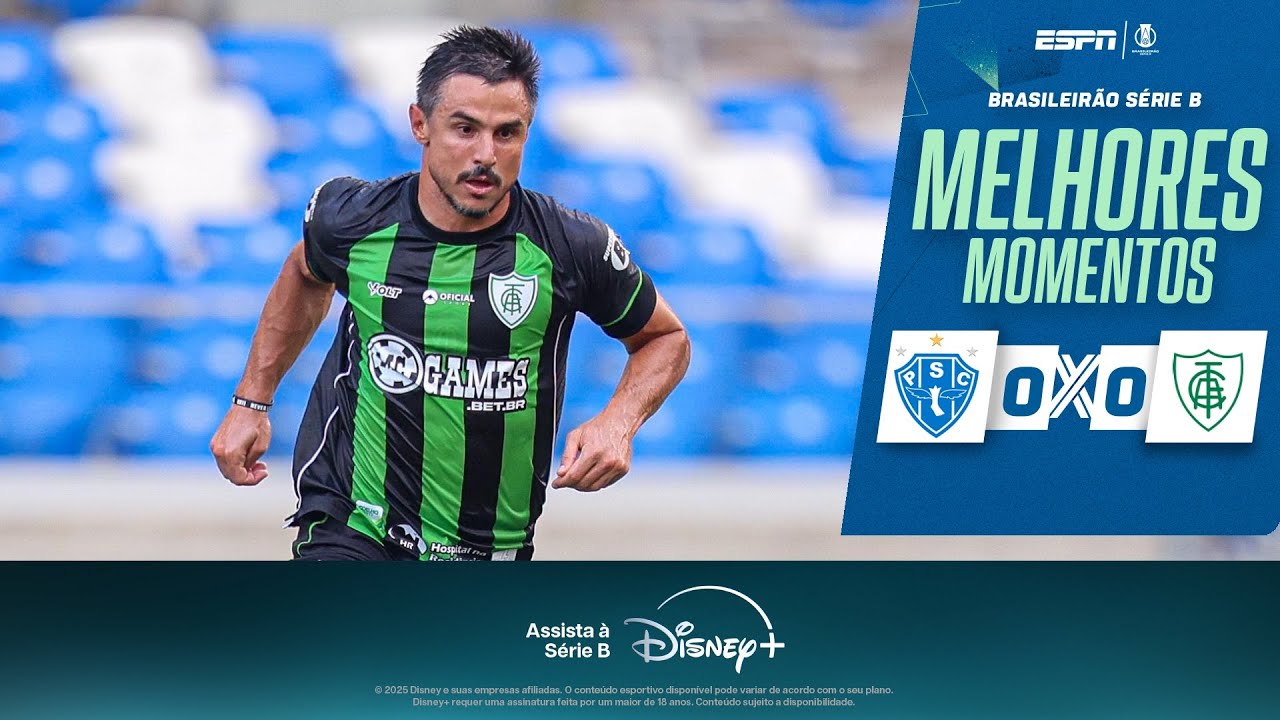 PAYSANDU E AM&Eacute;RICA-MG FICAM NO 0 A 0 PELA S&Eacute;RIE B | Melhores Momentos