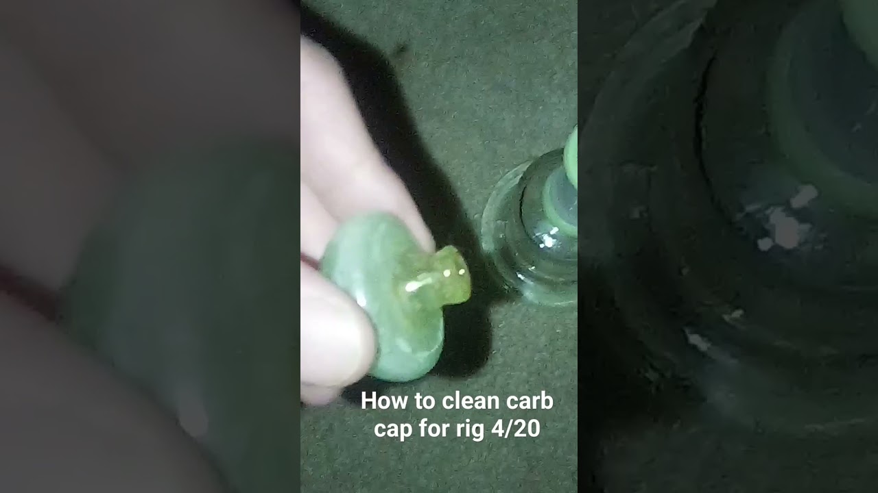 How to clean carb cap for rig.              How to clean Carb Cap / Dab Cap #420 #rig #yessirski #⛽