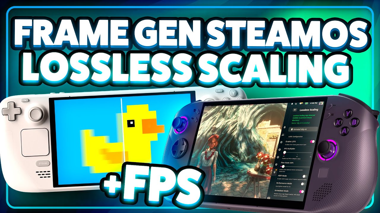 Lossless Scaling al fin en SteamOS con Frame Generation y Decky! De CERO a EXPERTO 🦆