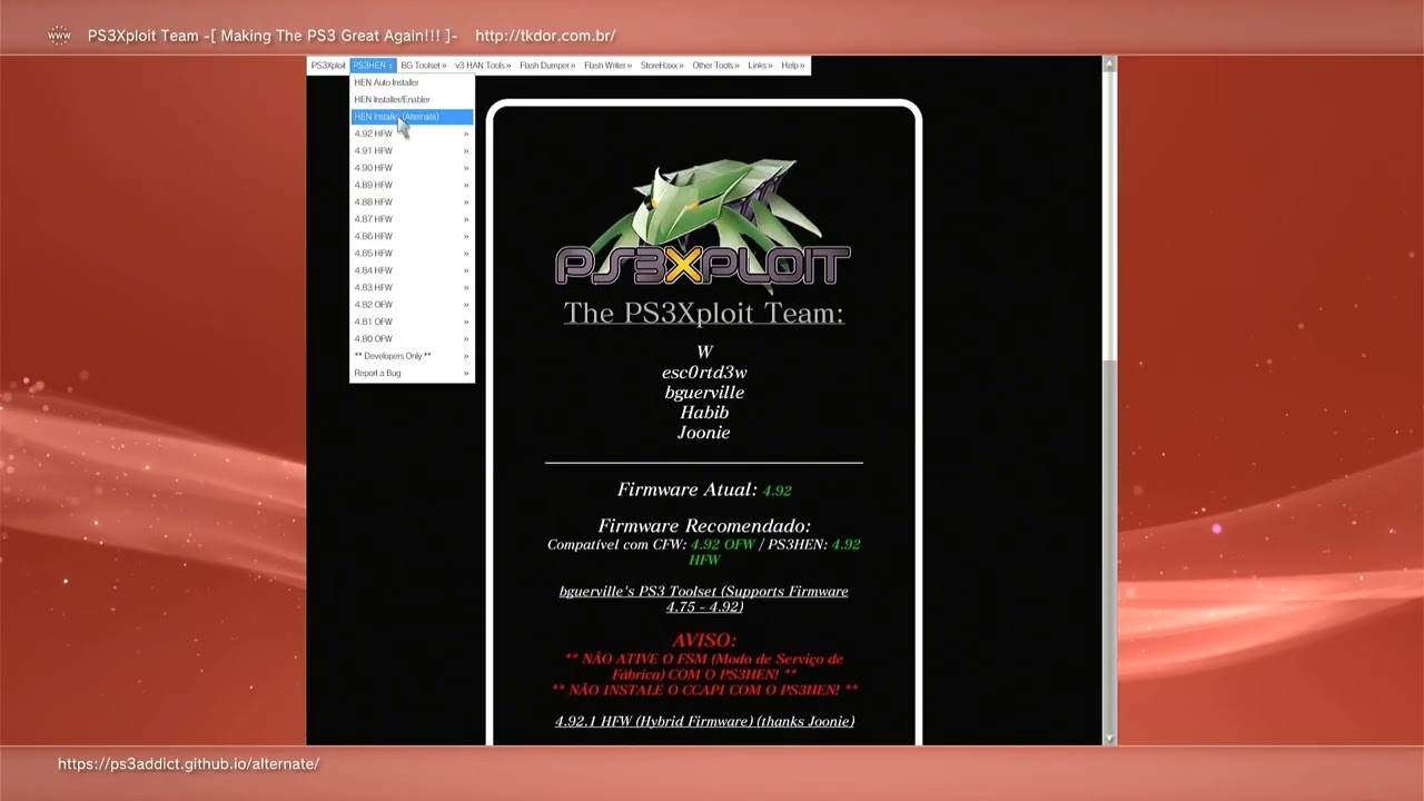 Site ps3xploit oficial do desbloqueio do PS3 fora do ar(Resolvido)