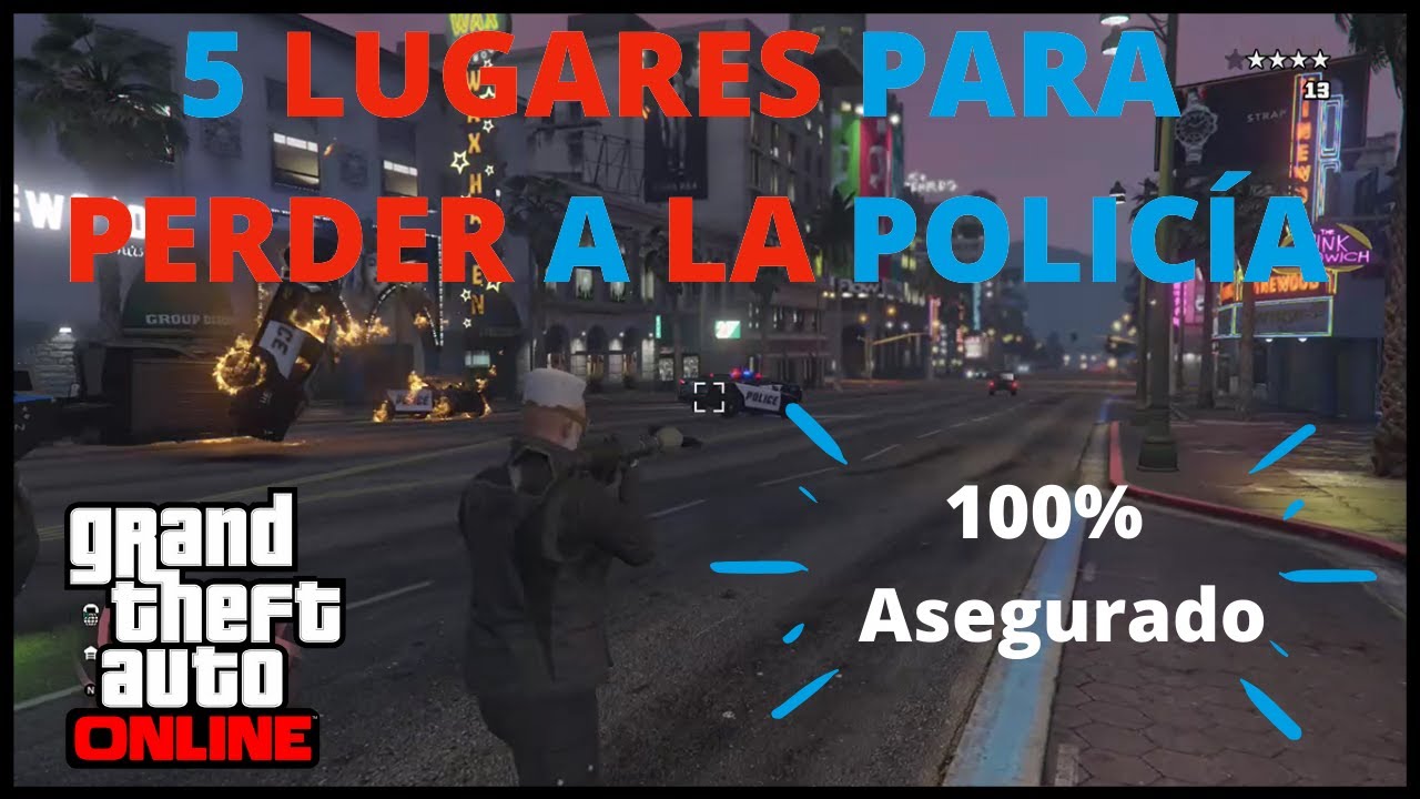 GTA V Online | 5 LUGARES PARA PERDER A LA POLICÍA 100 % ASEGURADO | #DarkOzzMX