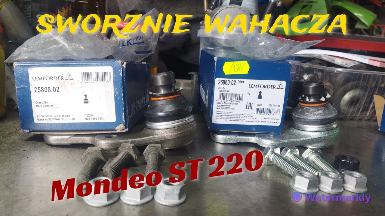 Mondeo ST 220 - wymiana sworznia wahacza.