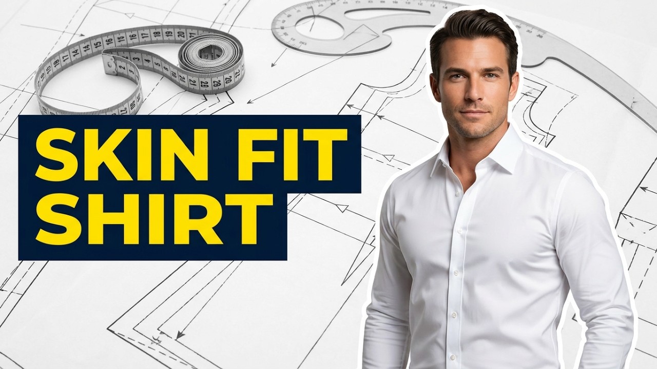 simple skin fit shirt pattern make | how to make men's shirt pattern | how to make shirt pattern