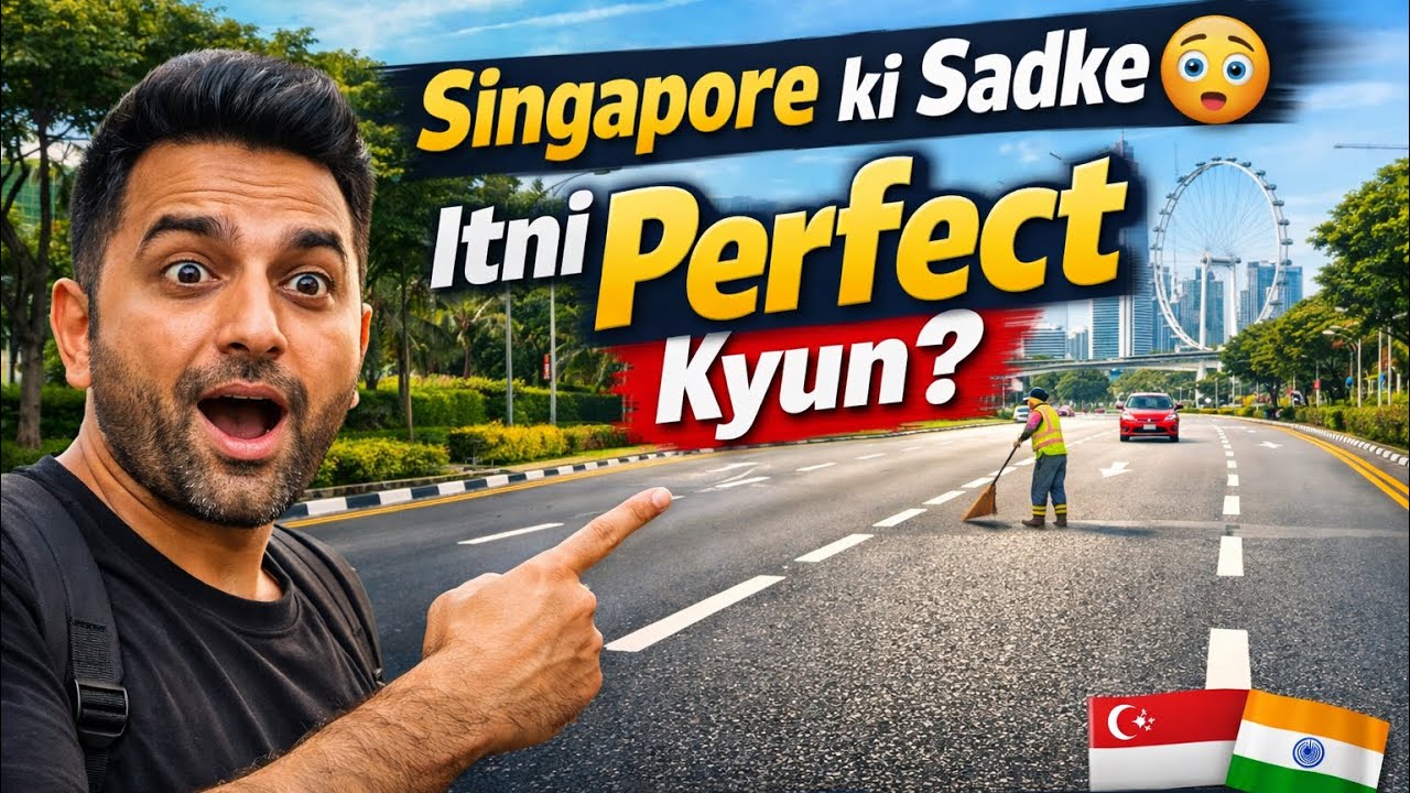 Singapore Ki Sadke Itne Saaf Kyun Hoti Hain/ World's Cleanest Roads/ singapore road system explained
