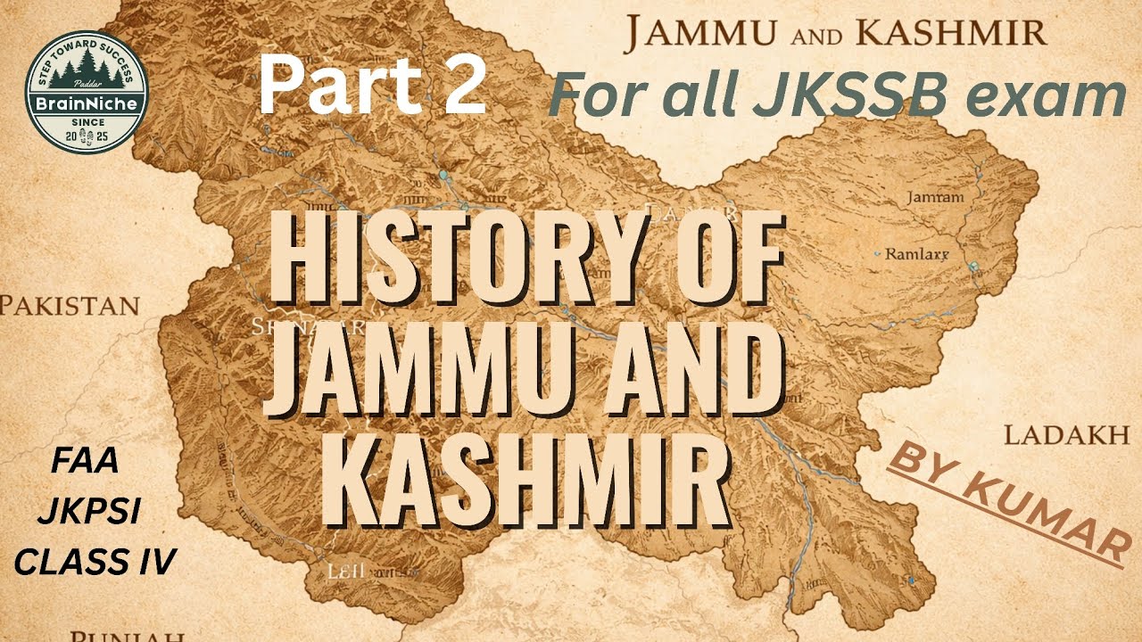 Quick revision History of Jammu and Kashmir Part 2 ... For all JKSSB exams #FAA #JKSSB #CLASS 4 #JA 
