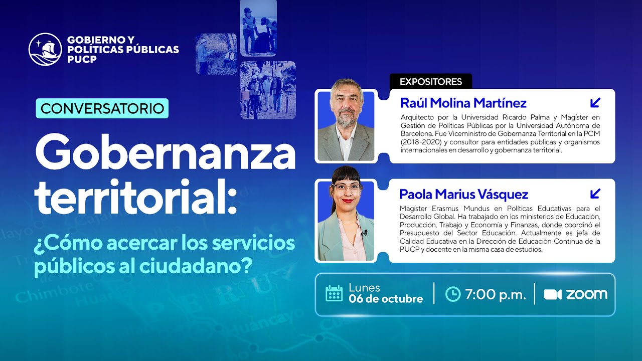 Conversatorio: “Gobernanza territorial: ¿Cómo acercar los servicios públicos al ciudadano?”