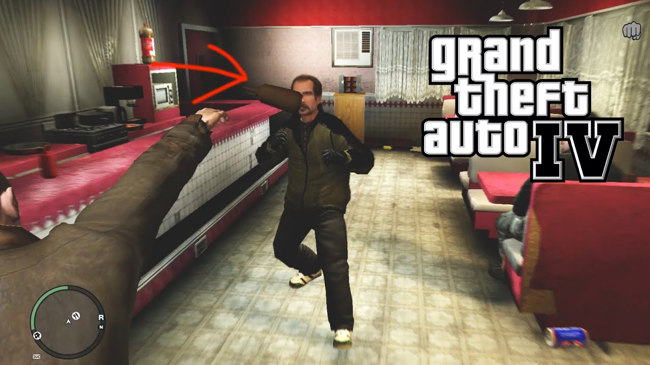 GTA IV Throwing Stuff At People pt.3