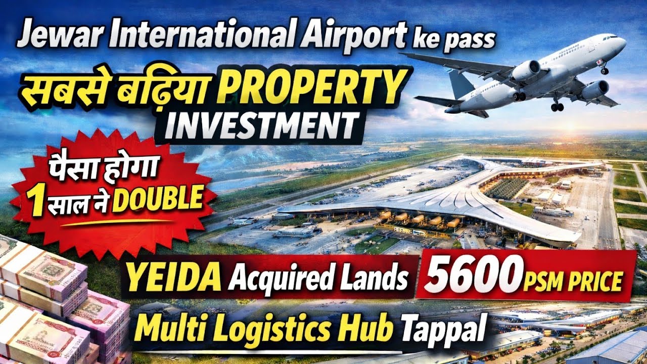 YEIDA Acquired Land Near Jewar Airport | 5600 PSM Price | Safe Investment Option | Yamuna Expressway
