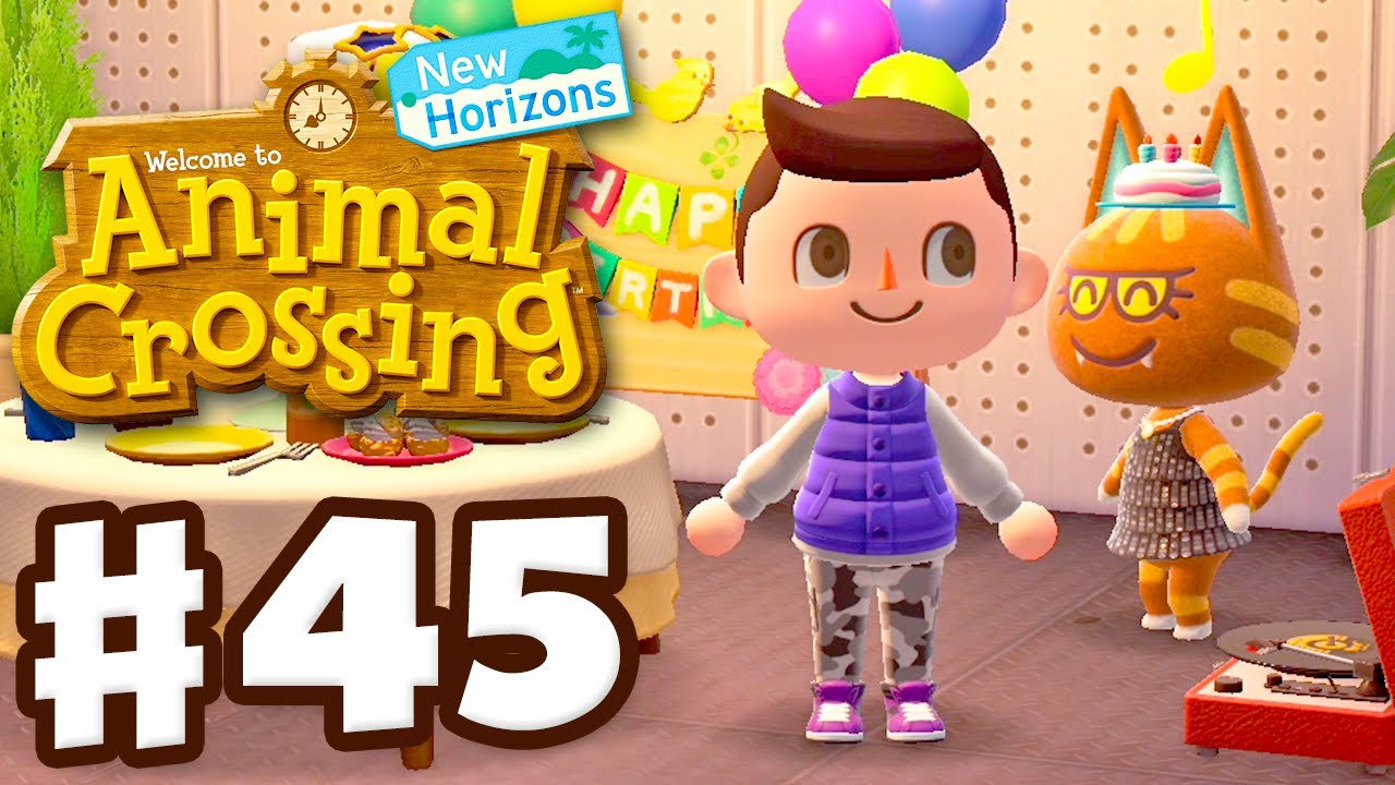 Katt's Birthday Party! - Animal Crossing: New Horizons - Gameplay Part 45