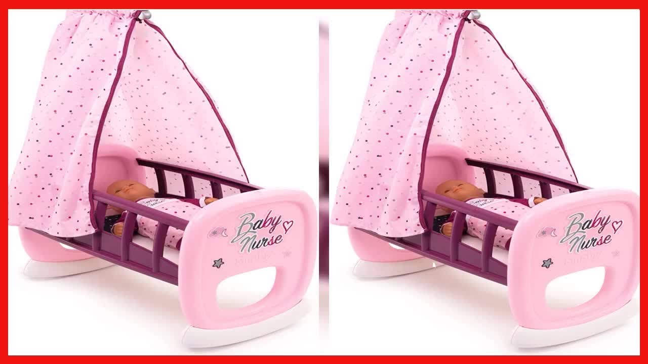 Smoby - Baby Nurse Cradle, Pink