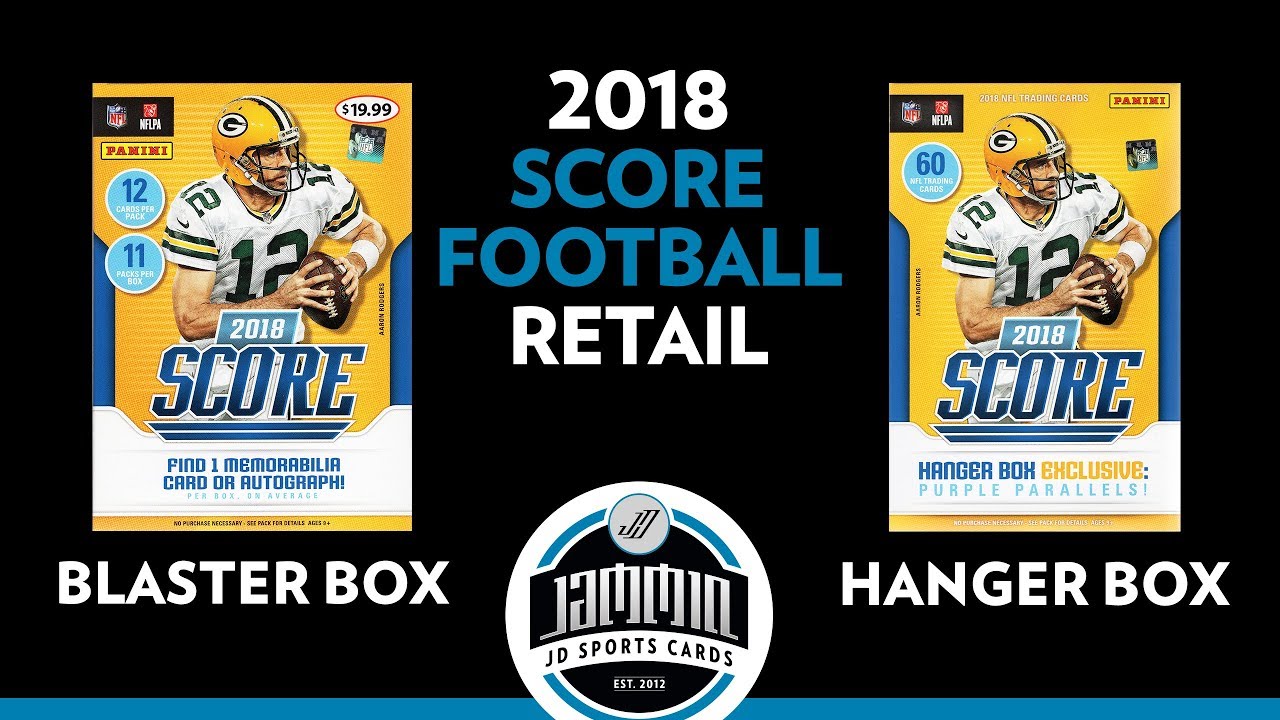 2018 Score Football Blaster Box and Hanger Box Retail Break