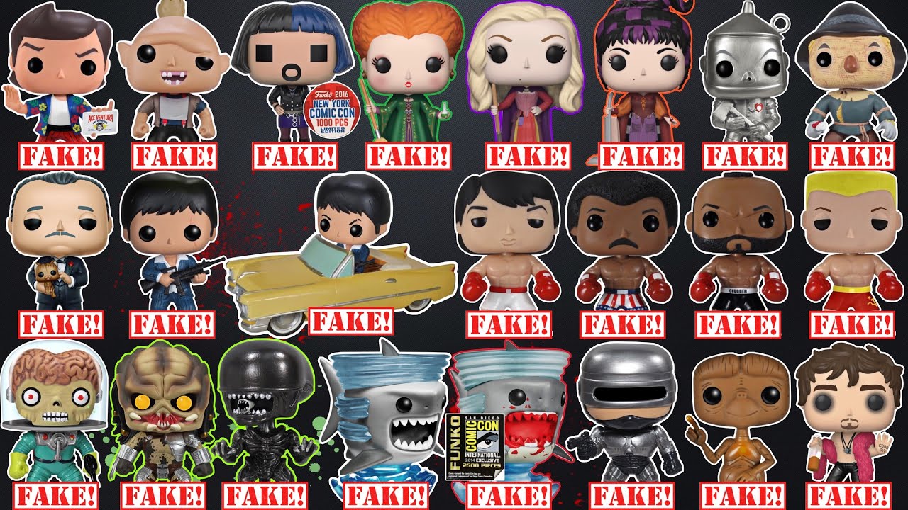 Comparisons of 23 fakes by Funko POP! Legendary Films!