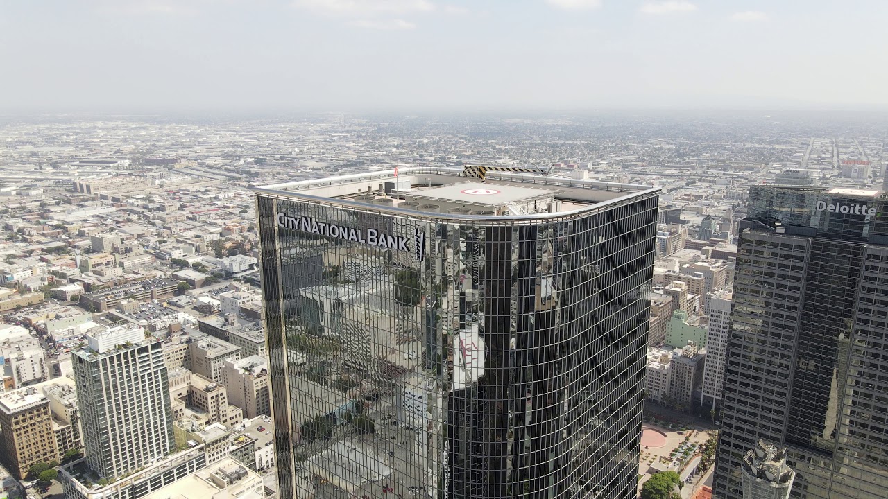 City National Bank Downtown Los Angeles- Droneshot