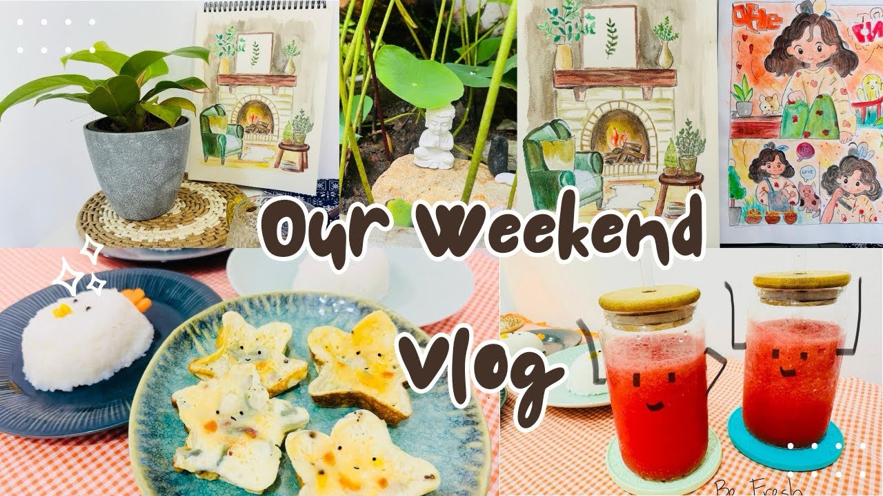 Weekend Morning Vlog | Cozy Home Routine | Garden & Drawing Therapy 🌿🎨 | 6 Vlog