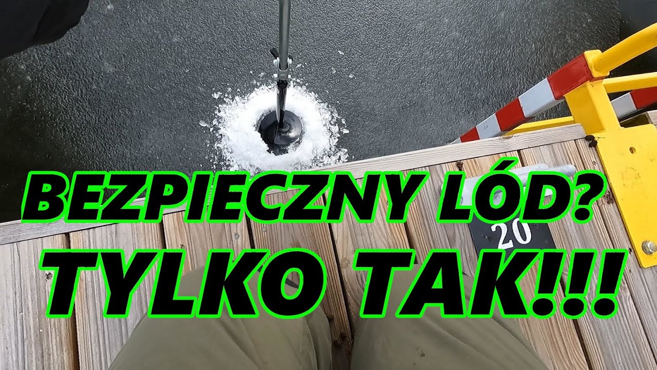 Tylko TAK bezpieczny LÓD! Wędkowanie podlodowe. Okonie spod lodu.