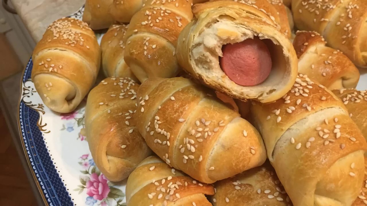 Domaće kiflice sa viršlama / Soft and fluffy hot dog rolls