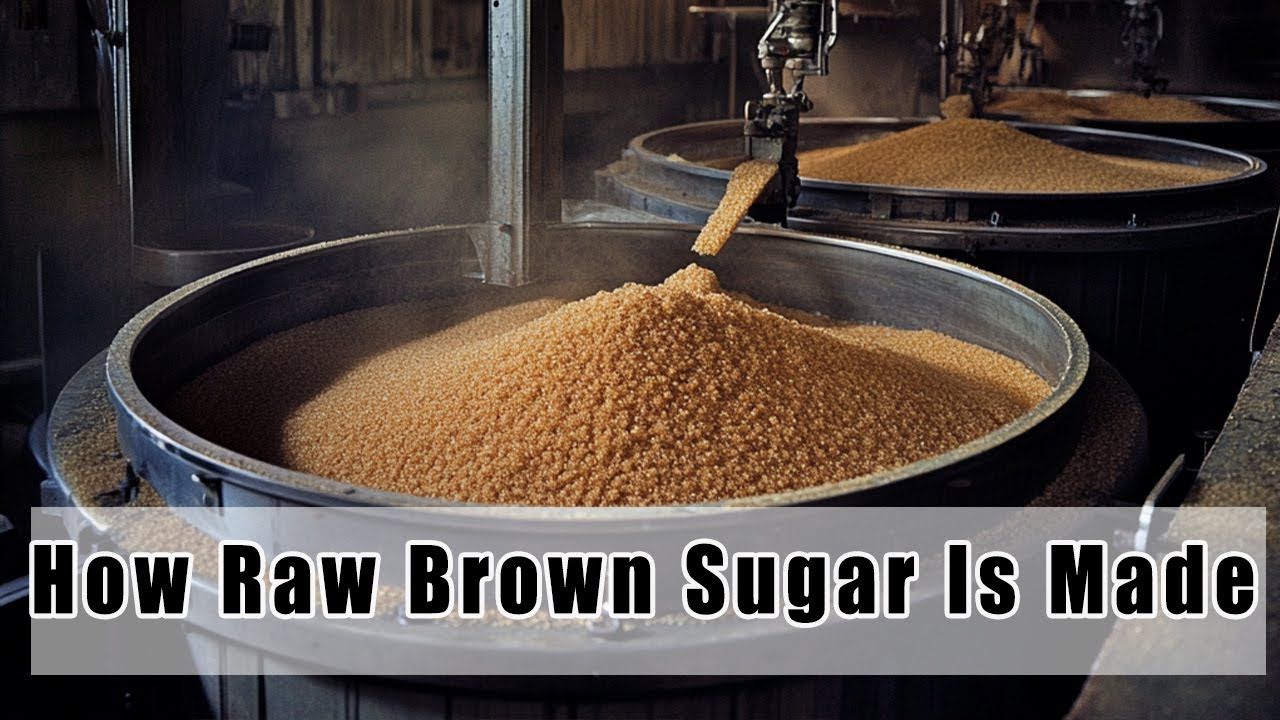How Raw Brown Sugar Is Made in a Factory