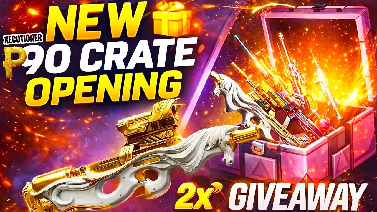 New Golden P90🔥Risked All My UC on the new P90 Crate Opening & This Happened😳 MUST WATCH! Giveaways🎁