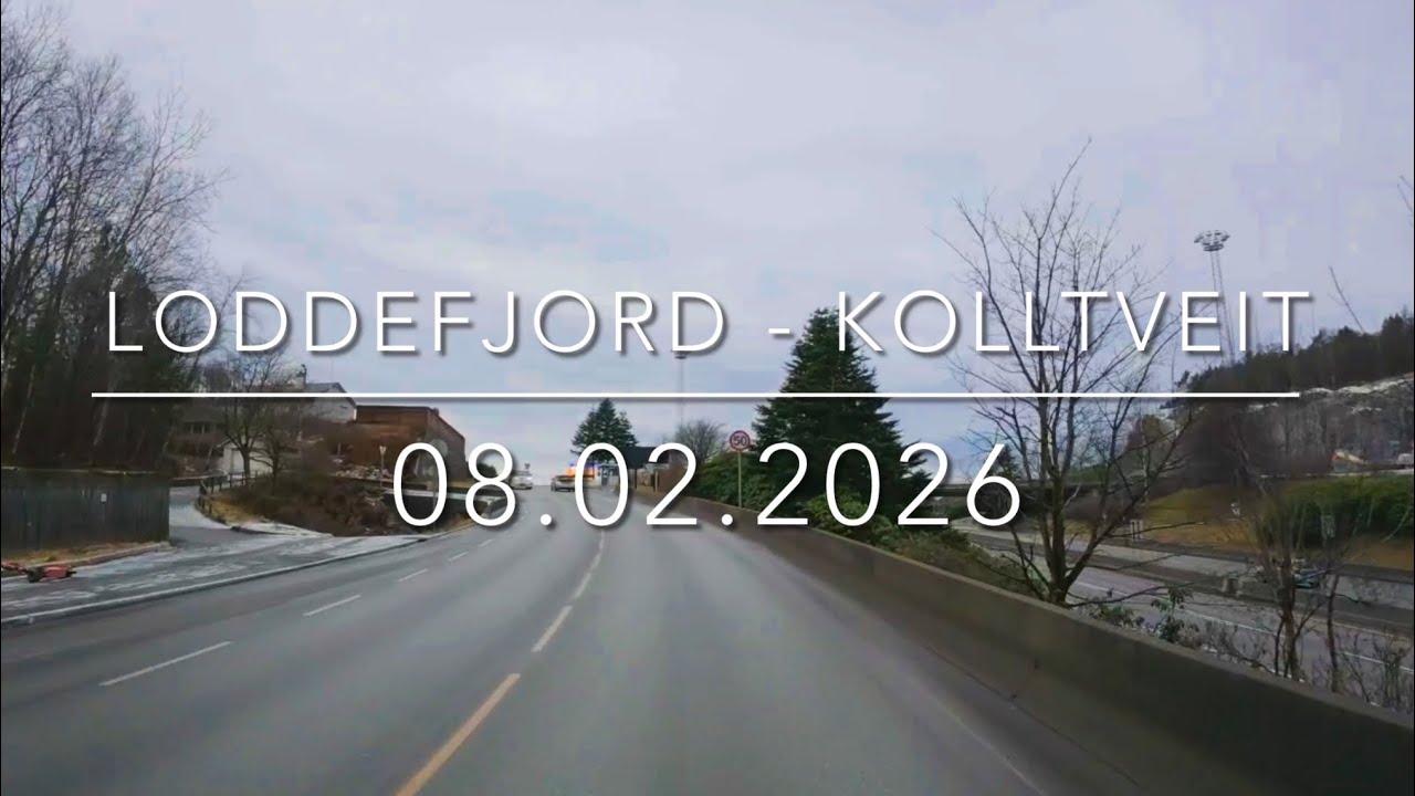 Driving from Loddefjord to Kolltveit in 4K | Documenting Sotrasambandet Construction Progress (2026)