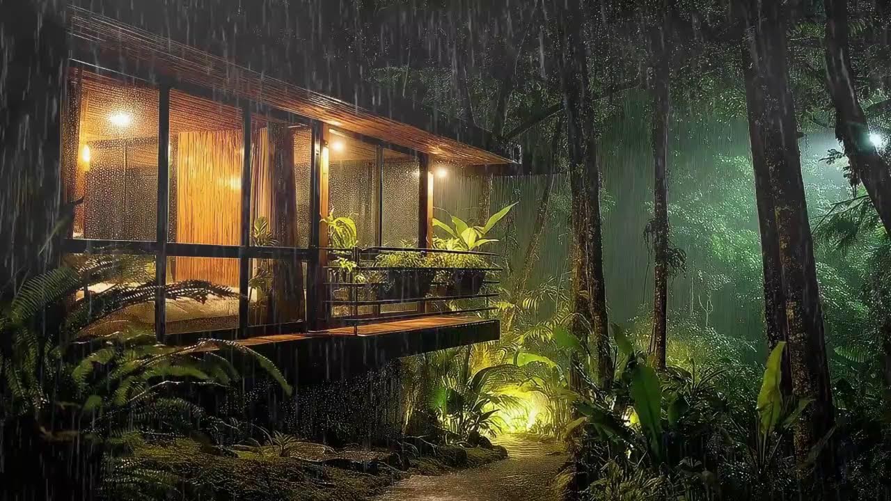 Anxiety at Night? Listen to This Rain | Soothing Rain and Thunder at Night for Peaceful Rest All Nig