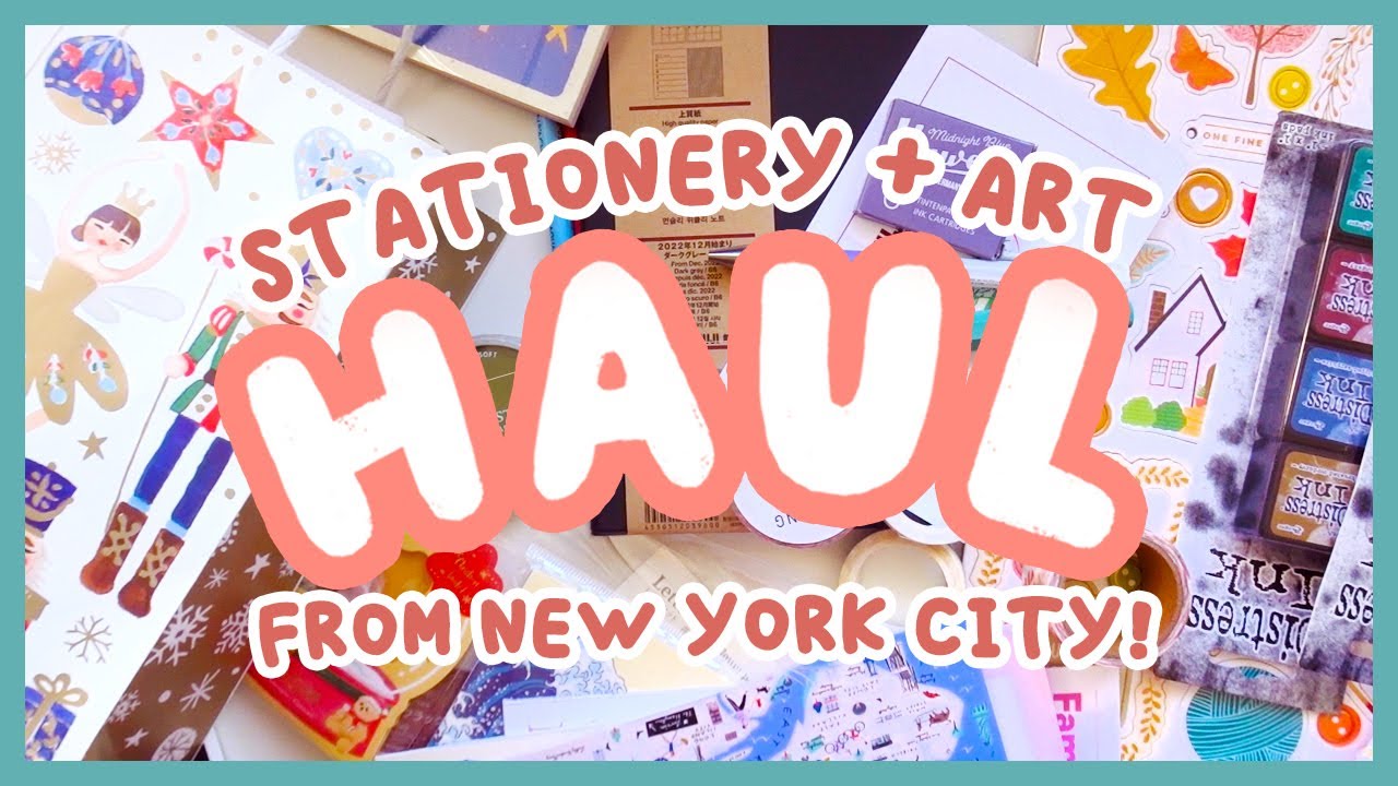 Art & Stationery Haul from NYC! 🚕 Niconeco Zakkaya, Daiso, Muji & Blicks!