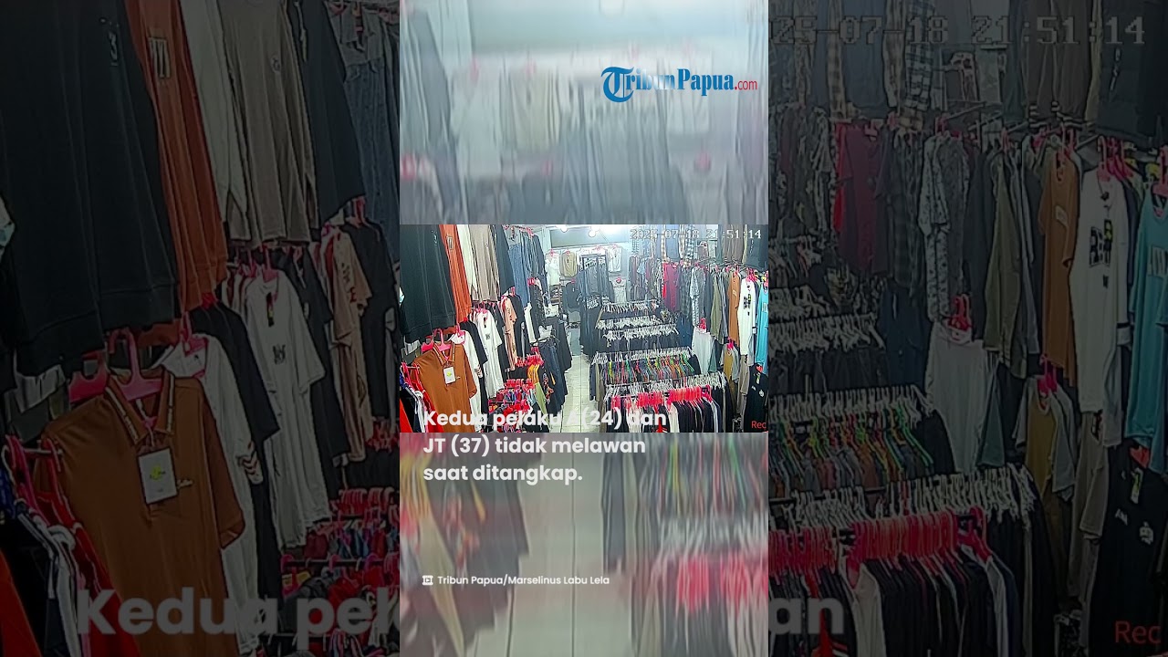Detik-Detik Anak Pemilik Toko Baju Di Timika Ditikam Oleh Pencuri HP