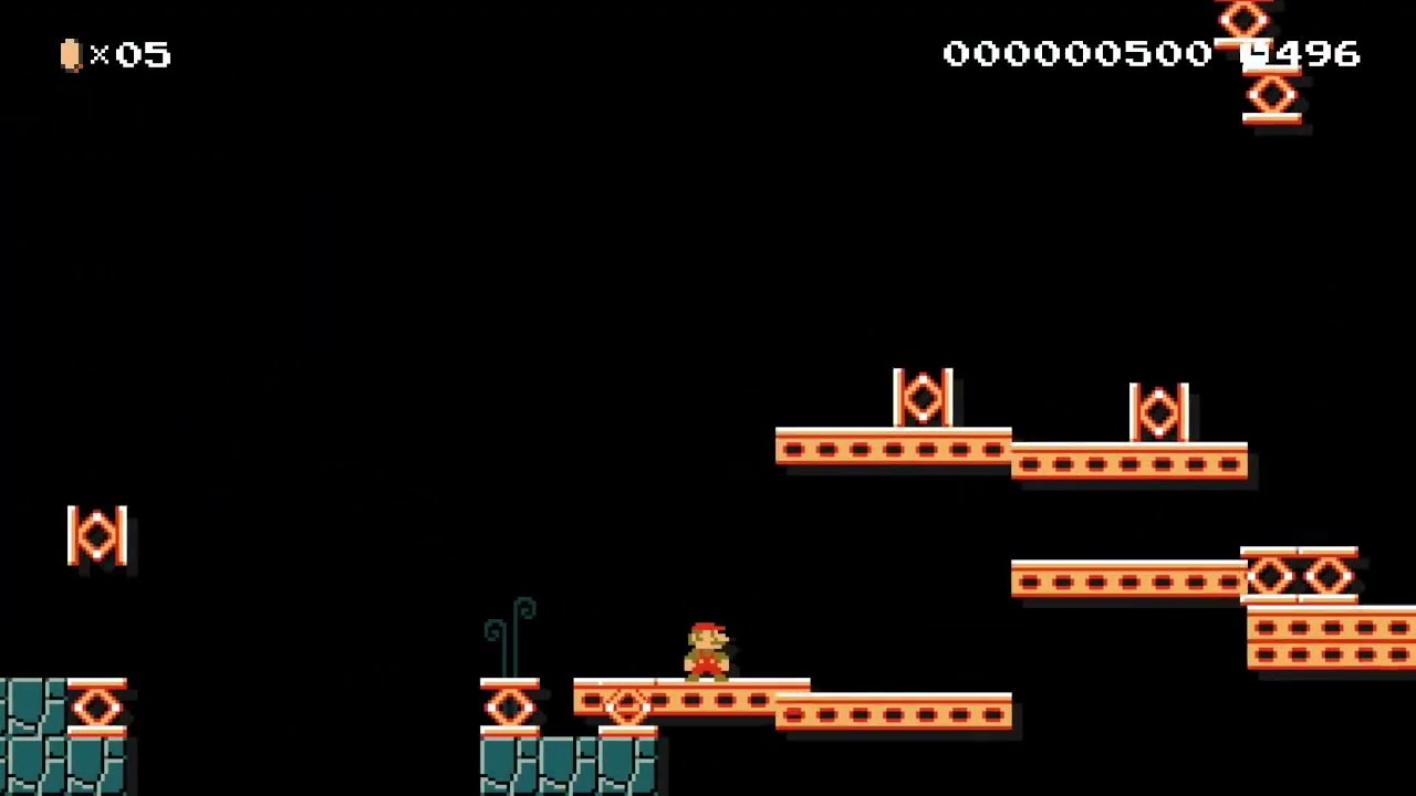 Springs ahead, don't move! by Kronoman 🍄Super Mario Maker 1 ✹Wii U✹ No Commentary #dun