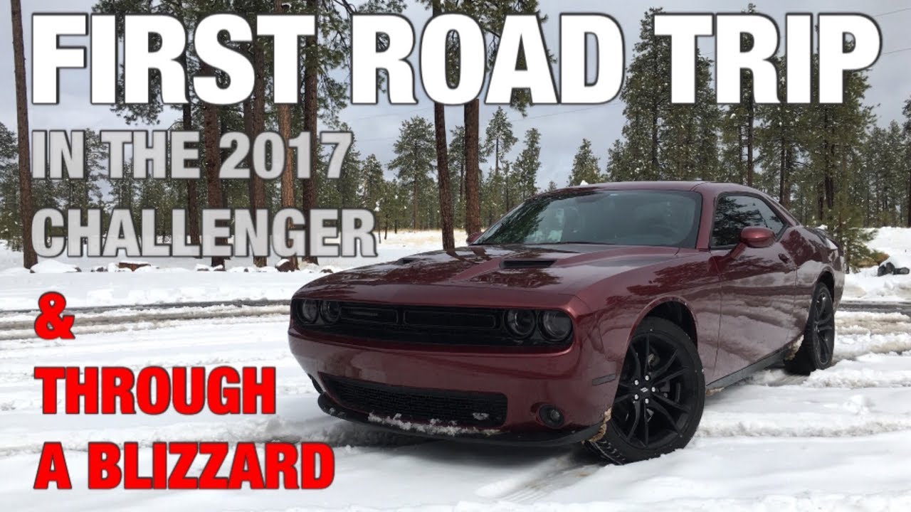 SNOW DRIFTING AND BURNOUTS! First Trip In My 2017 Dodge Challenger SXT Plus with Real World MPG