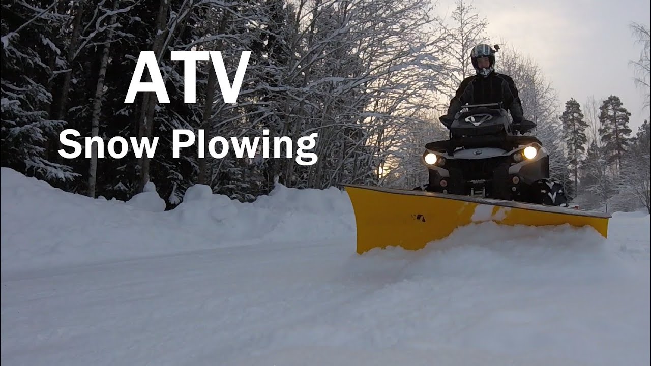 Ultimate ATV Snow Plowing Video