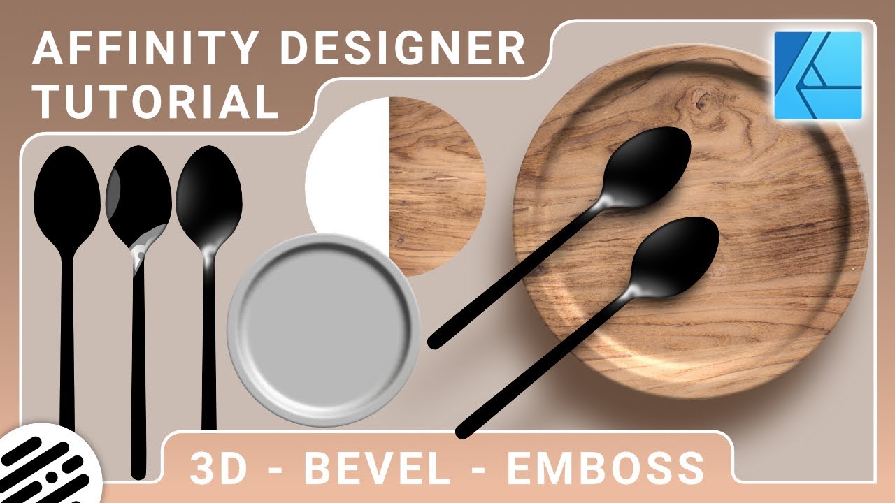 Affinity Designer Tutorial - Create Realistic Designs - 3D, Bevel, Emboss