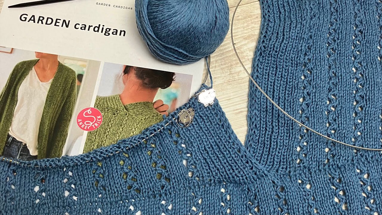 Garden Cardigan Teil 3: Linke Front - Schulterformung