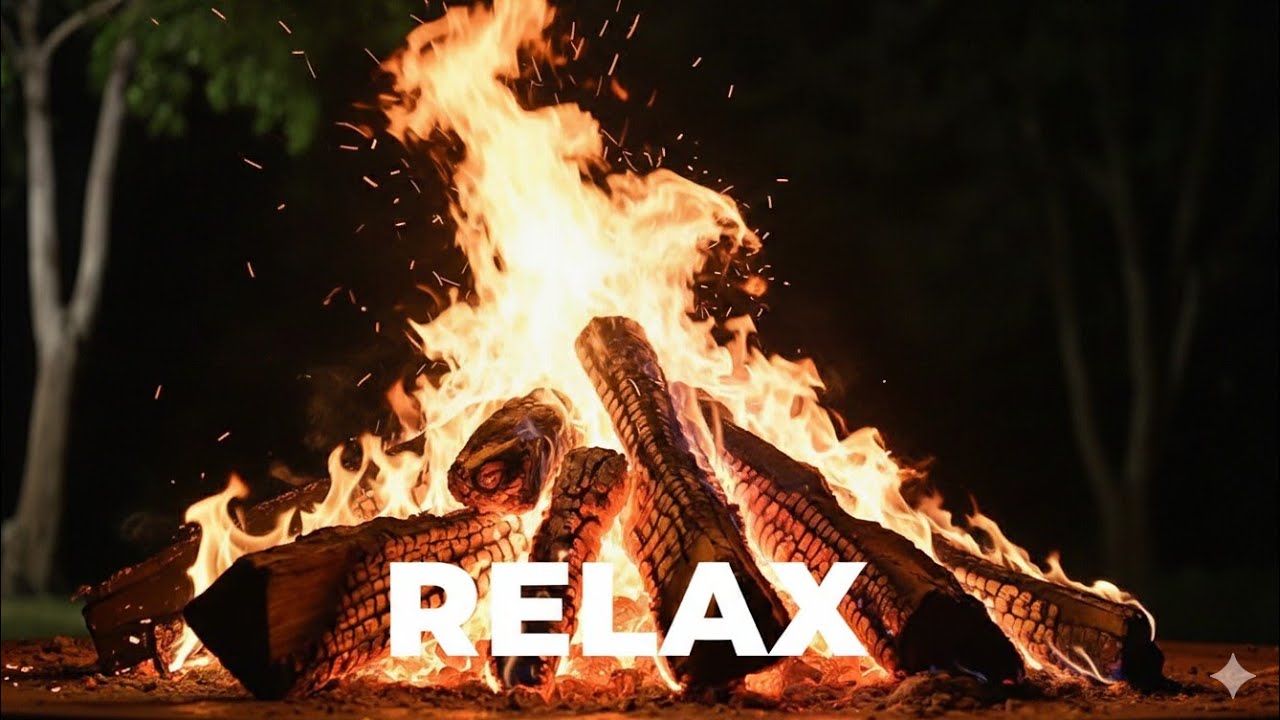 Sleep Instantly with Warm Fireplace Sounds | 4K Ultra HD ASMR Fire @TheRelaxLab-1 