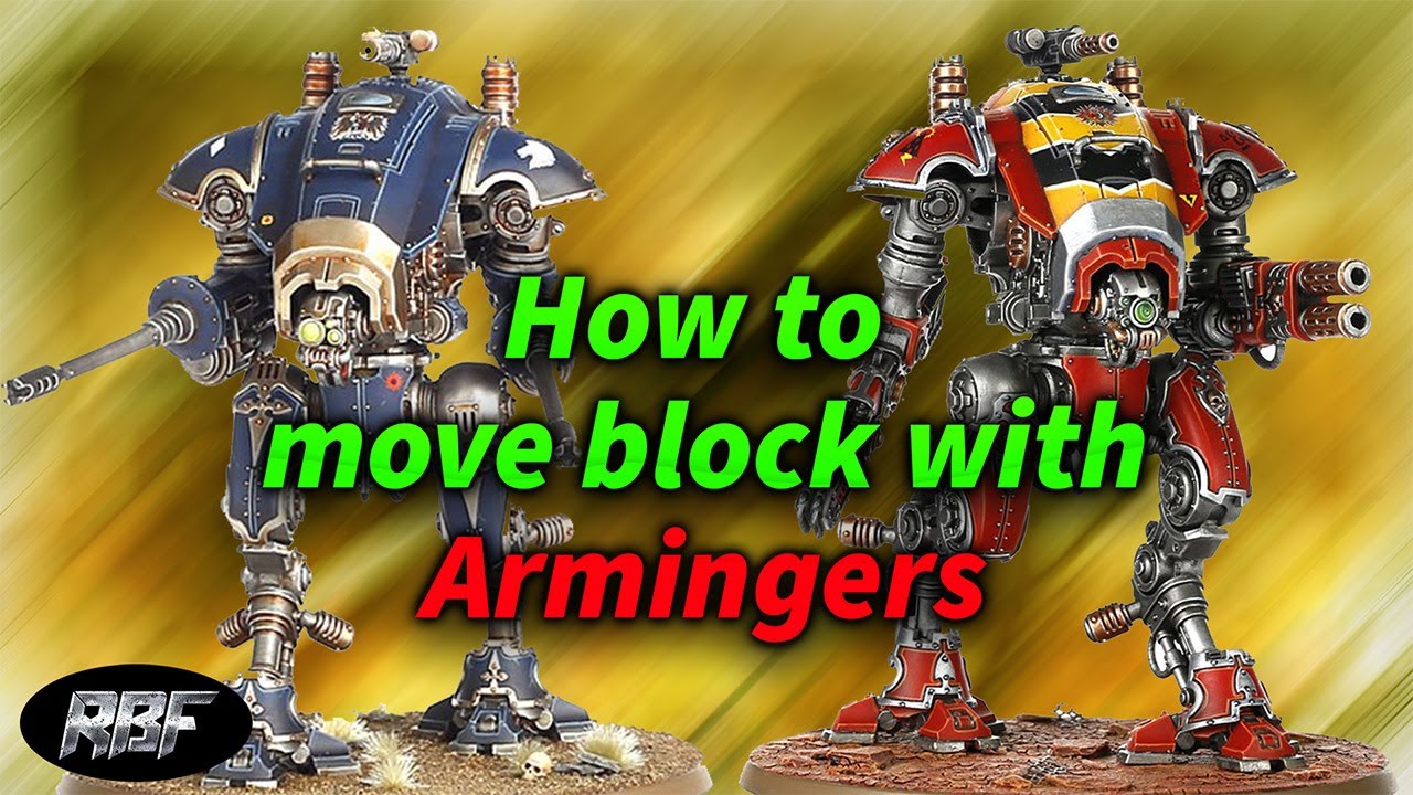 Как перемещать блок с помощью Armingers и Wardogs #warhammer40k #imperialknights #chaosknights