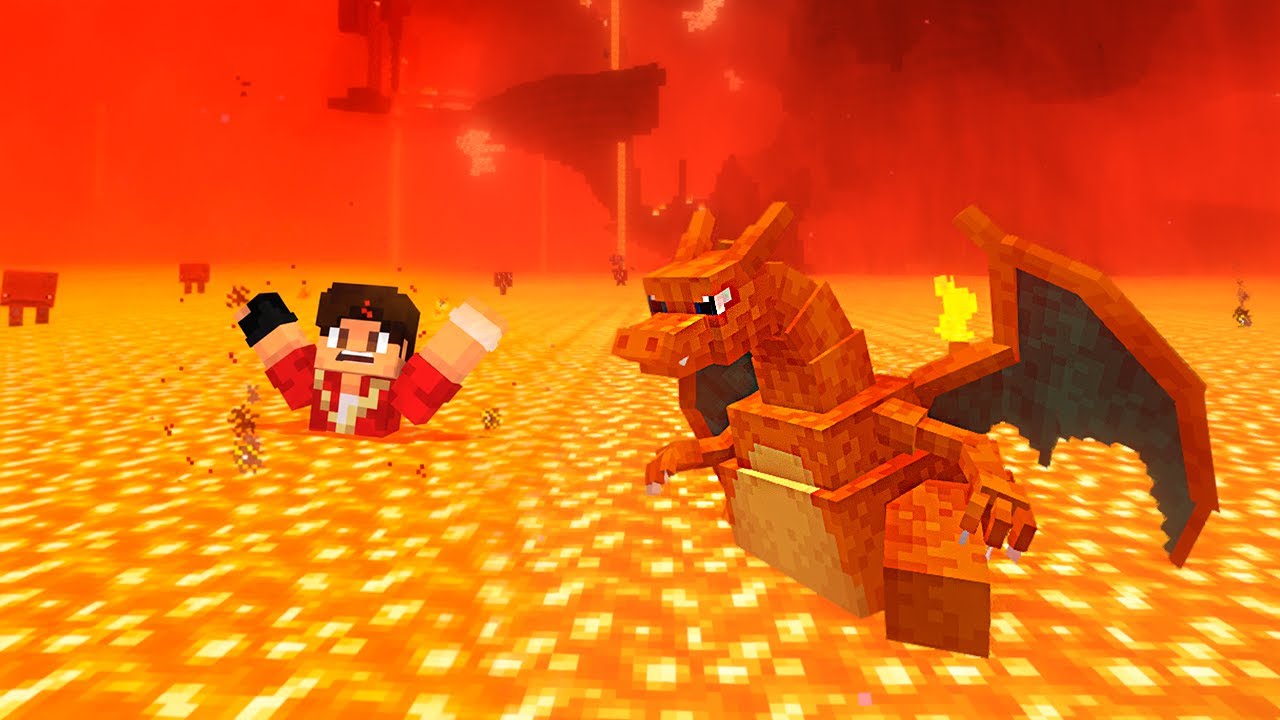 FUI no NETHER do COBBLEMON PELA PRIMEIRA VEZ!